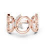 Diamond Orbit Bloom Ring (0.28 ct.tw.) LD-FSH-RNG-L0013 Round 10K Yellow Gold 10K White Gold 10K ...