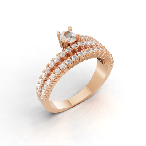 round-14k rose gold|round-18k rose gold