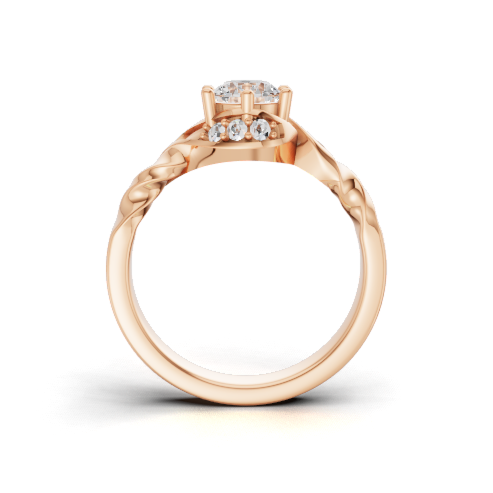 round-14k rose gold|round-18k rose gold