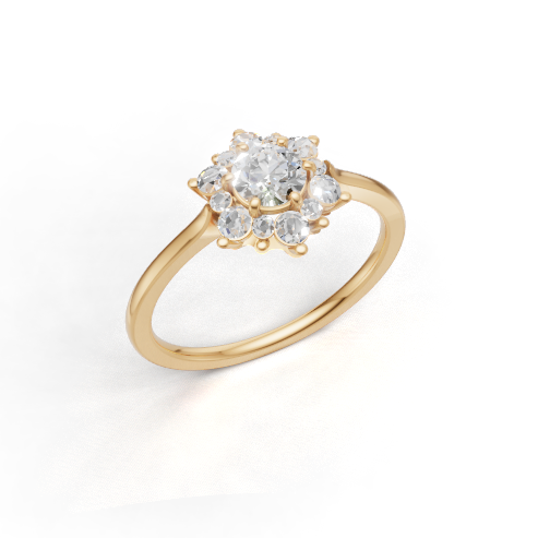 round-14k yellow gold|round-18k yellow gold