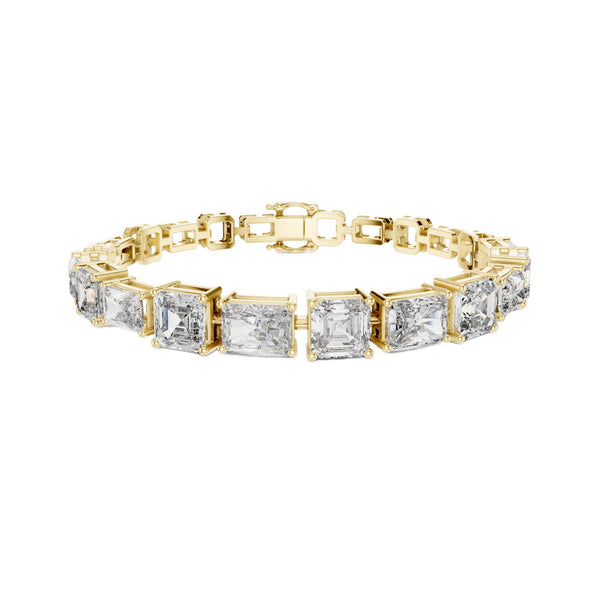 Imperial Radiant-Cut Diamond Mixed-Link Bracelet (13.5 ct.tw.)