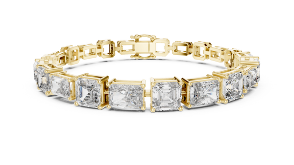 Imperial Radiant-Cut Diamond Mixed-Link Bracelet (13.5 ct.tw.)