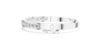 Diamond channel-set bangle set with white-gold band and small round channel stones