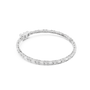 White gold diamond bracelet with baguette-cut stones in a slim tennis-style setting