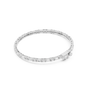 White gold diamond bracelet with baguette-cut stones in a continuous row