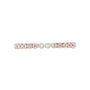 Rose gold marquise diamond tennis bracelet, horizontal side profile