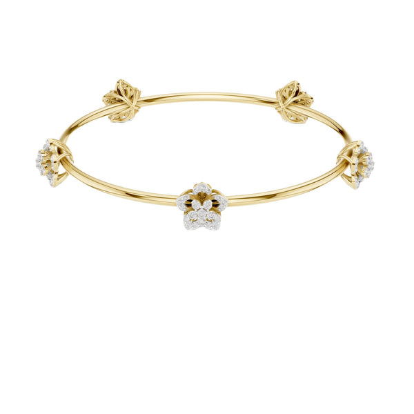 Blossoming Brilliance Diamond Flora Bangle (1.05 ct.tw.)