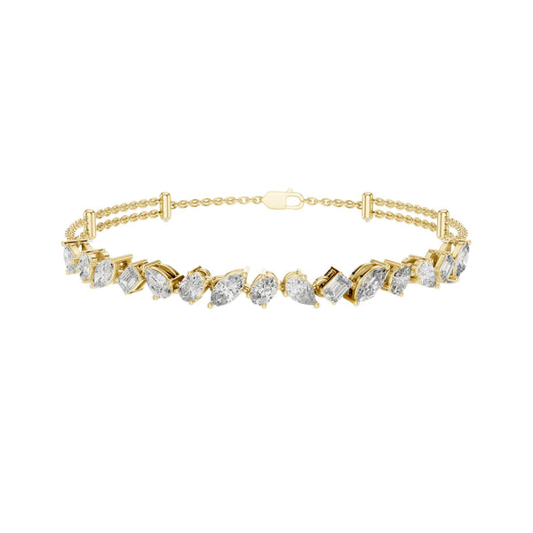 Multi-Shape Diamond Mosaic Bracelet (1.05 ct.tw.)