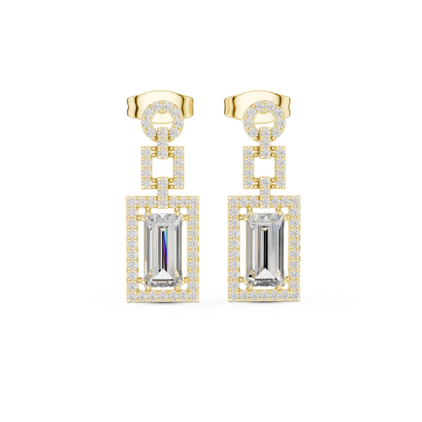Baguette-Cut Drop Diamond Earrings (2.0 ct.tw.)