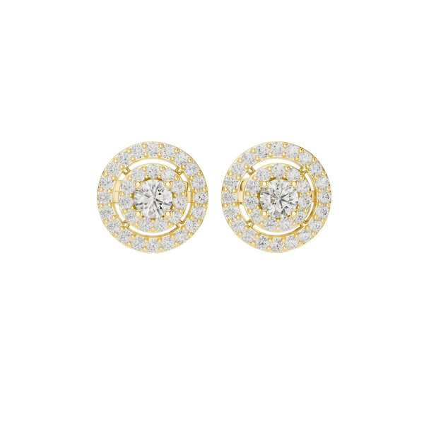 Tiered Medallion Diamond Cluster Studs (0.60 ct.tw.)