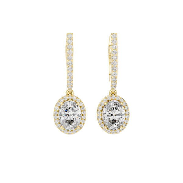 Oval Cut Accent Diamond Drops (4.1 ct.tw.)