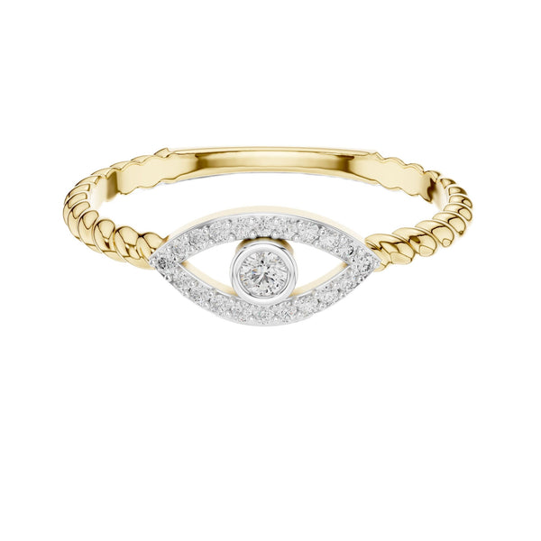 Celestial Evil Eye Diamond Ring (0.10 ct.tw.)