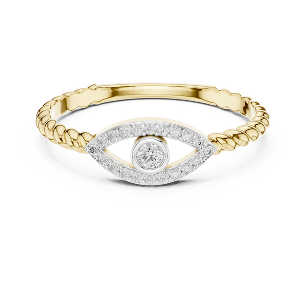 Celestial Evil Eye Diamond Ring (0.10 ct.tw.)