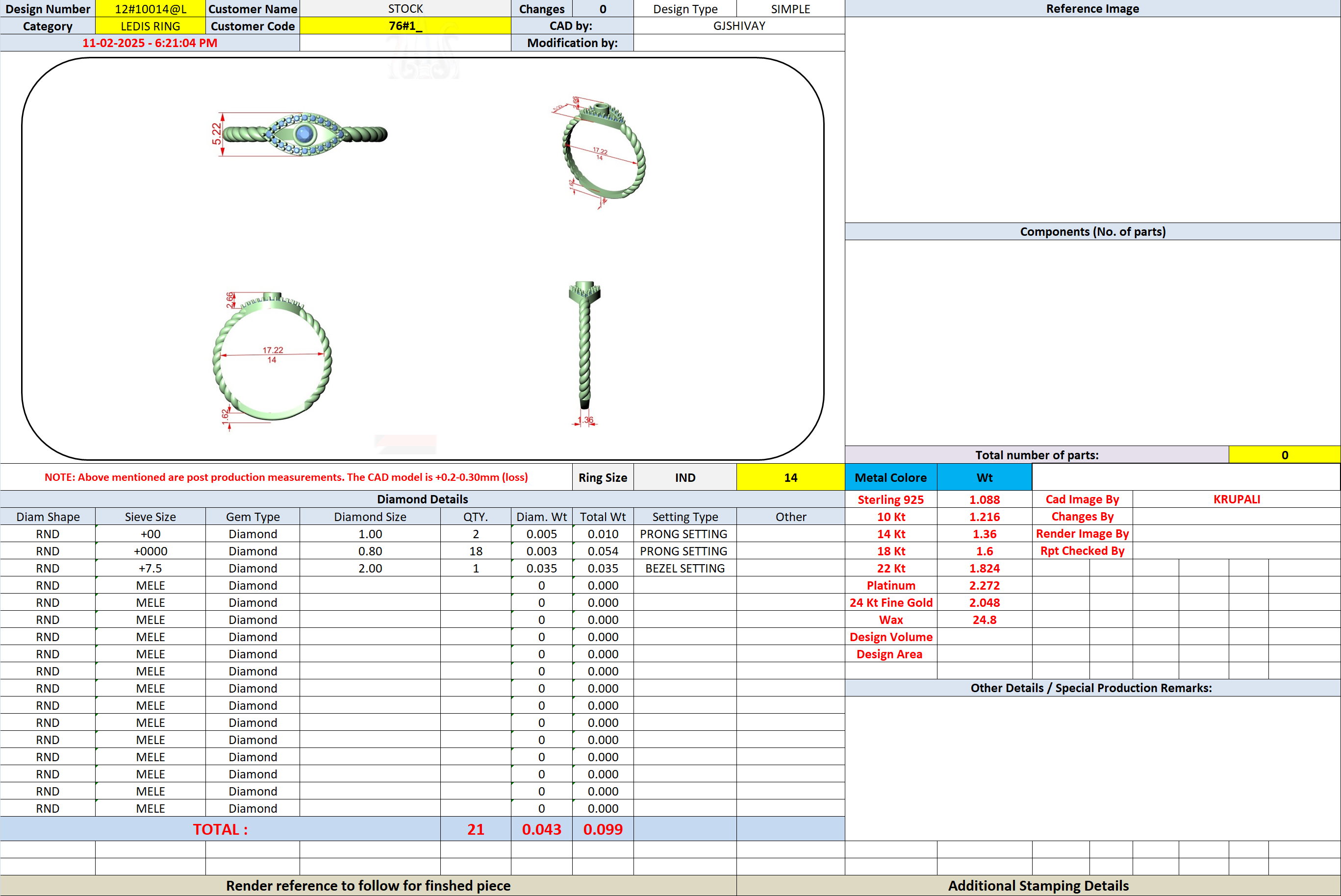 Evil eye rope band diamond ring shown in design layout with ring views
