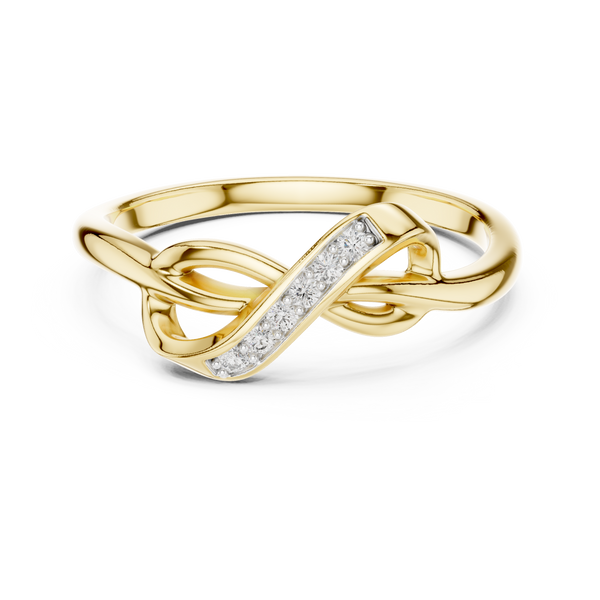 Infinity Knot Diamond Ring (0.05 ct.tw.)