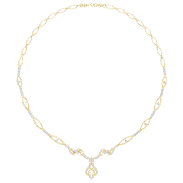 Floral Diamond Statement Necklace (1.85 ct.tw.)