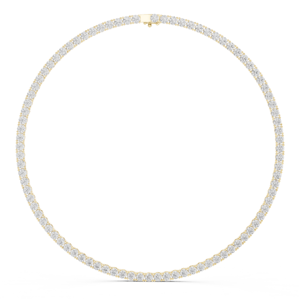 Classic Round Cut Diamond Tennis Necklace (27.00 ct.tw.)