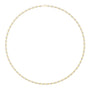 Yellow gold round-cut diamond necklace with evenly spaced round stones.