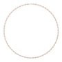 Round diamond tennis necklace, full strand view.