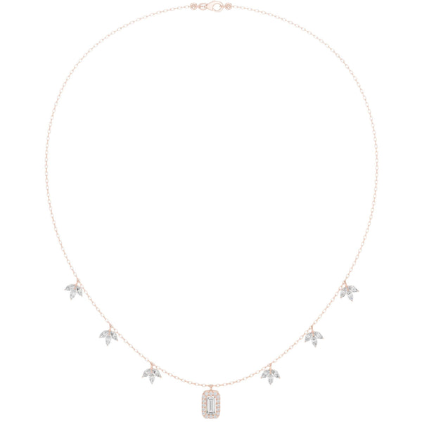 Enchanted Halo Dangle Diamond Necklace (1.75 ct.tw.)