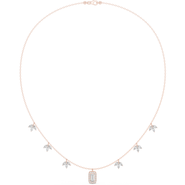 Enchanted Halo Dangle Diamond Necklace (1.75 ct.tw.)
