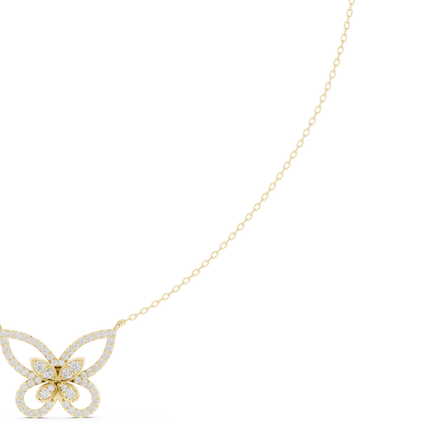Enchanted Butterfly Symbolic Diamond Necklace (0.75 ct.tw.)