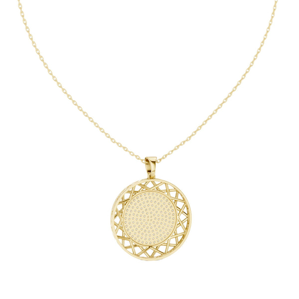 Celestial Medallion Round Diamond pendant (1.15 ct. tw.)