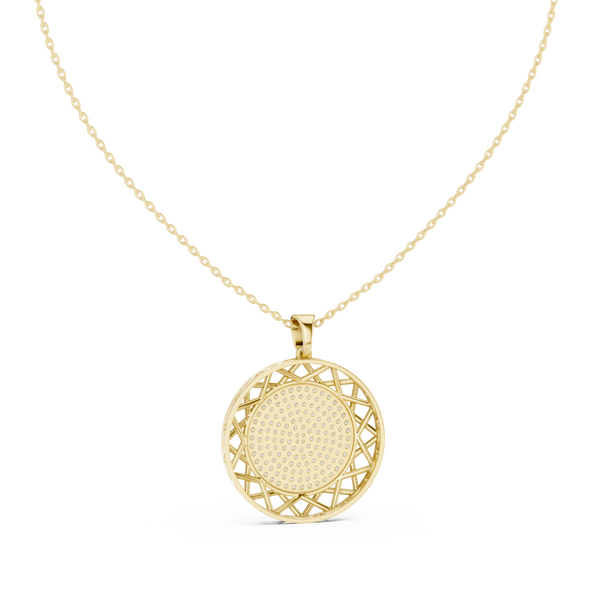 Celestial Medallion Round Diamond pendant (1.15 ct. tw.)