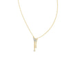 Round diamond butterfly pendant with pavé wings and drop charm, yellow gold