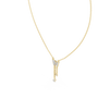Round diamond butterfly pendant with pavé wings and drop charm, yellow gold