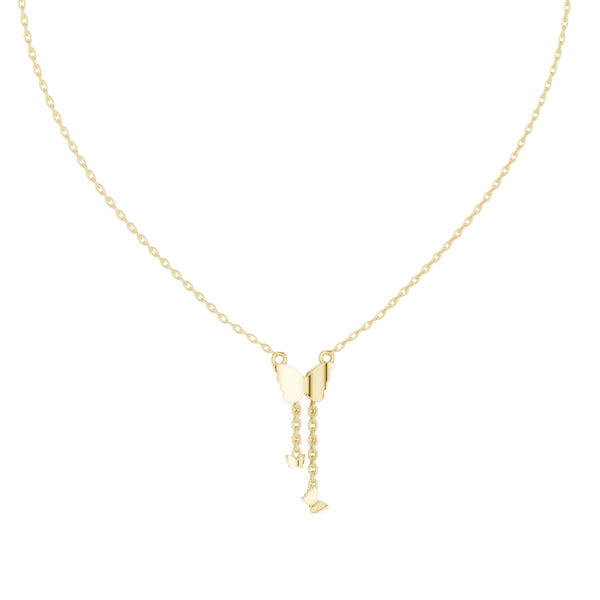 Butterfly Round Diamond Drop Pendant (0.15 ct.tw.)