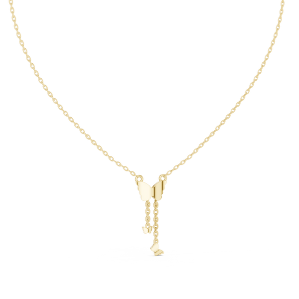 Butterfly Round Diamond Drop Pendant (0.15 ct.tw.)