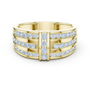 Radiant Channel Diamond Band (0.75 ct.tw.) Round 10K Yellow Gold 10K White Gold 10K Rose Gold 14K...