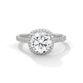 Round Halo Diamond Engagement Ring