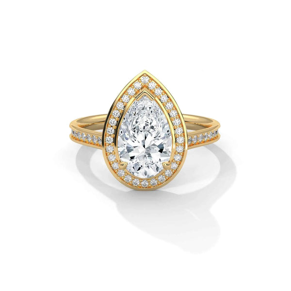 Majestic Pear Halo Diamond Ring (2.34 ct.tw.)