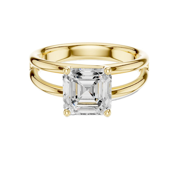 Asscher Cut Split Shank Diamond Ring (2.0 ct.tw.)