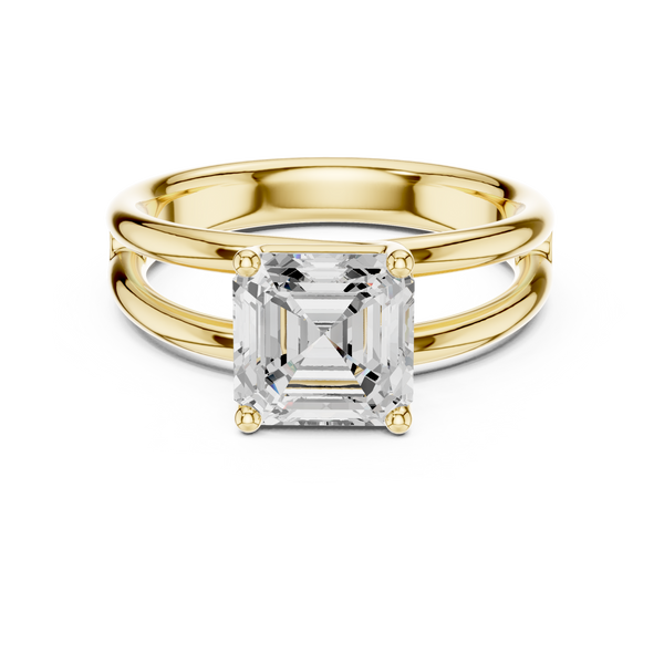 Asscher Cut Split Shank Diamond Ring (2.0 ct.tw.)