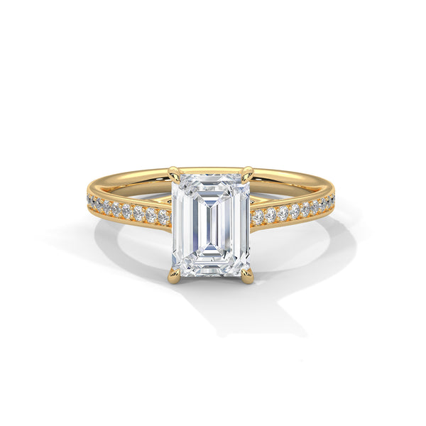 Emerald-Cut Diamond Pavé Band Ring (1.96 ct.tw.)
