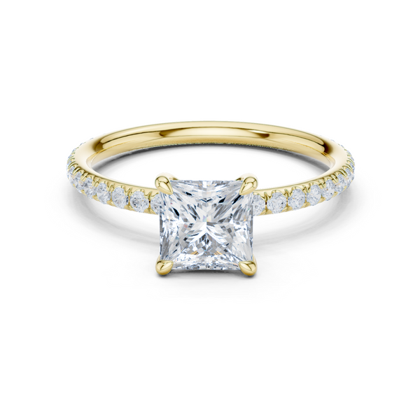 Princess Cut Accent Solitaire Diamond Ring (1.47 ct.tw.)