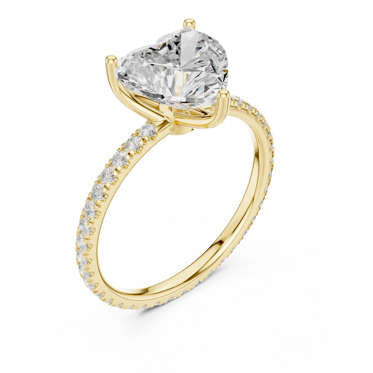 Gold-tone ring with large oval center stone and pavé shoulders