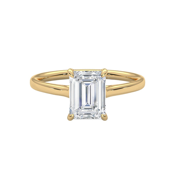 Emerald Solitaire Diamond Ring (2.0 ct.tw.)