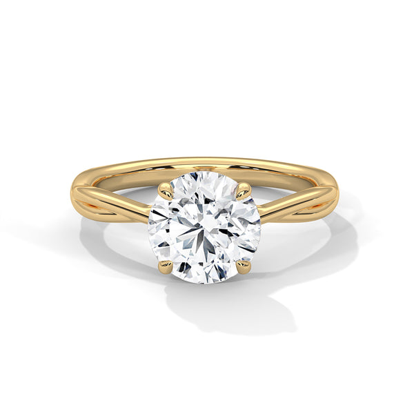 Twisted Round Solitaire Diamond Ring (2.0 ct.tw.)