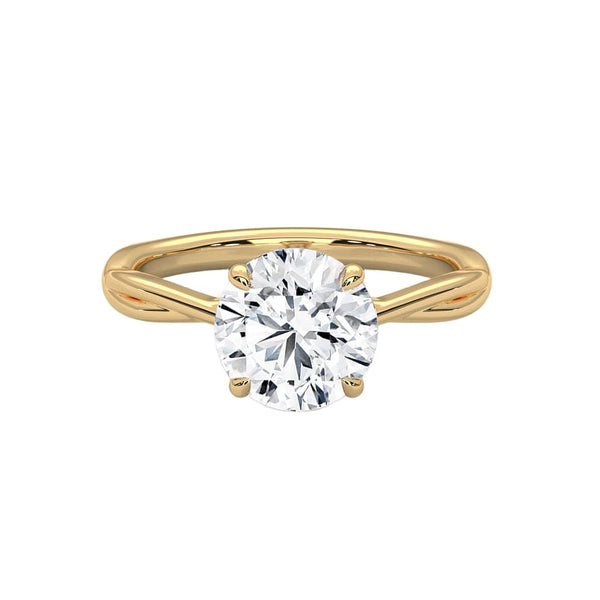Twisted Round Solitaire Diamond Ring (2.0 ct.tw.)