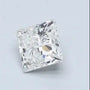 Princess-cut diamond gemstone, clear with multi-faceted sparkle